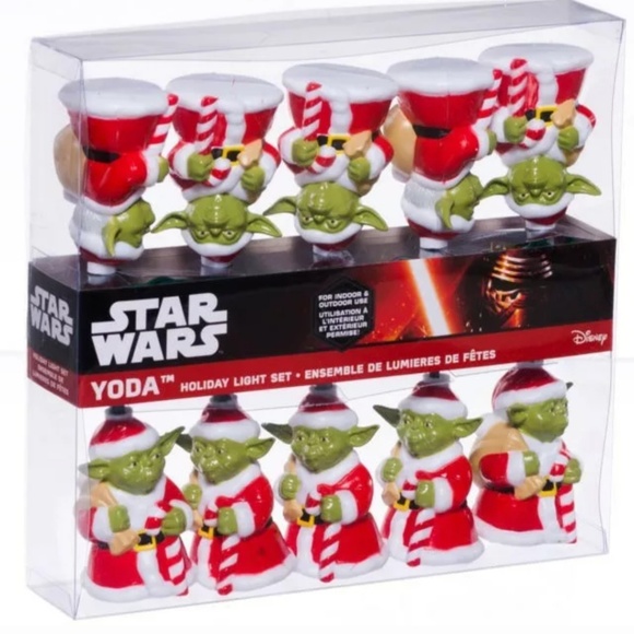 Star Wars Other - ⭐HP⭐ STAR WARS SANTA YODA CHRISTMAS LIGHTS